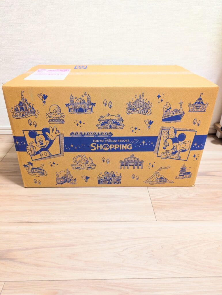 ディズニーリゾートアプリで注文したお土産の箱